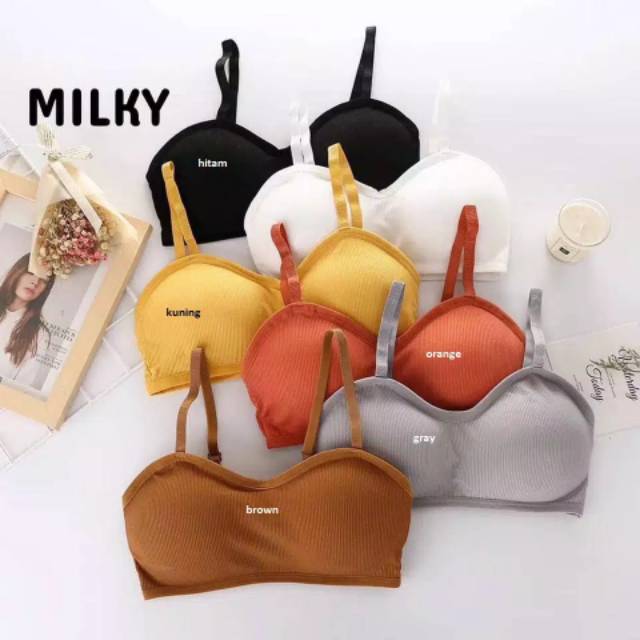 COD/bh/Bra Wanita Tanpa Kawat Bahan Halus Pakaian Dalam bralette Push Up Elastis Sexy deng