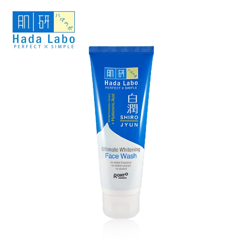 ⭐️ Beauty Expert ⭐️ Hada Labo Hadalabo Shirojyun Ultimate Whitening Face Wash Remover 100gr Pemutih