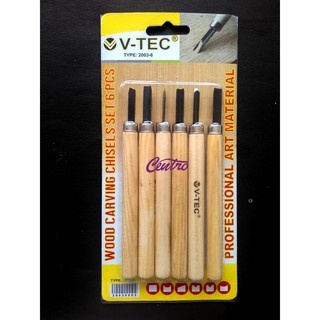 

UKIR-ALAT- V TEC WOOD CARVING KNIFE SET 6 / PISAU UKIR -ALAT-UKIR.