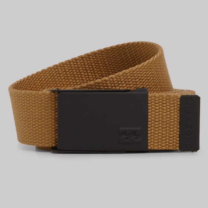 Billabong Cog Web Belt Gesper Sabuk Ikat Pinggang Hash Brown ORIGINAL