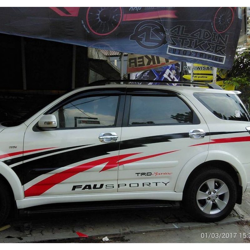 cuting stiker custom mobil RUSH TERIOS all type terbaru