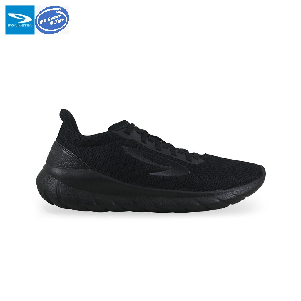 910 Nineten Yasha Sepatu Lari Hitam