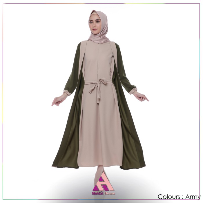 BAJU MUSLIM WANITA WIRASHA MAXI DRESS MUSLIM POLOS GAMIS SYARI BUSANA MUSLIM ORIGINAL