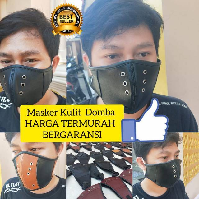 MASKER KULIT DOMBA ASLI,  MASKER MOTOR, MASKER KESEHATAN, MASKER ANTI CORONA, MASKER KULIT ASLI