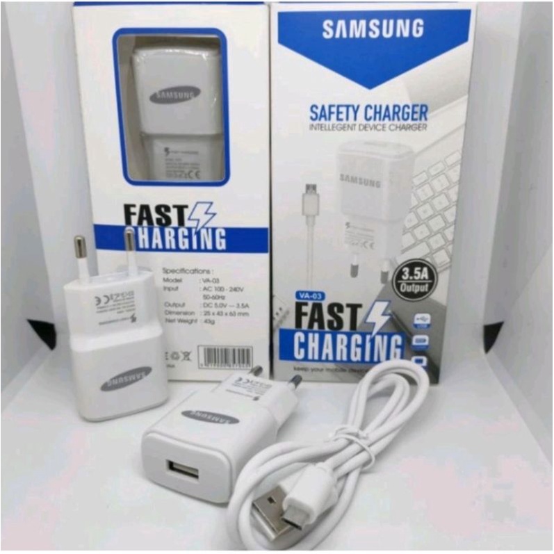 Charger Samsung VA-03 Fast Charging 3.5A Kabel Micro USB