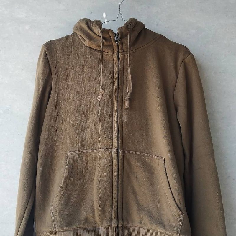 JACKET ZIPHODIE UNIQLO ARMY SHERPA ORIGINAL SECOND BRANDED