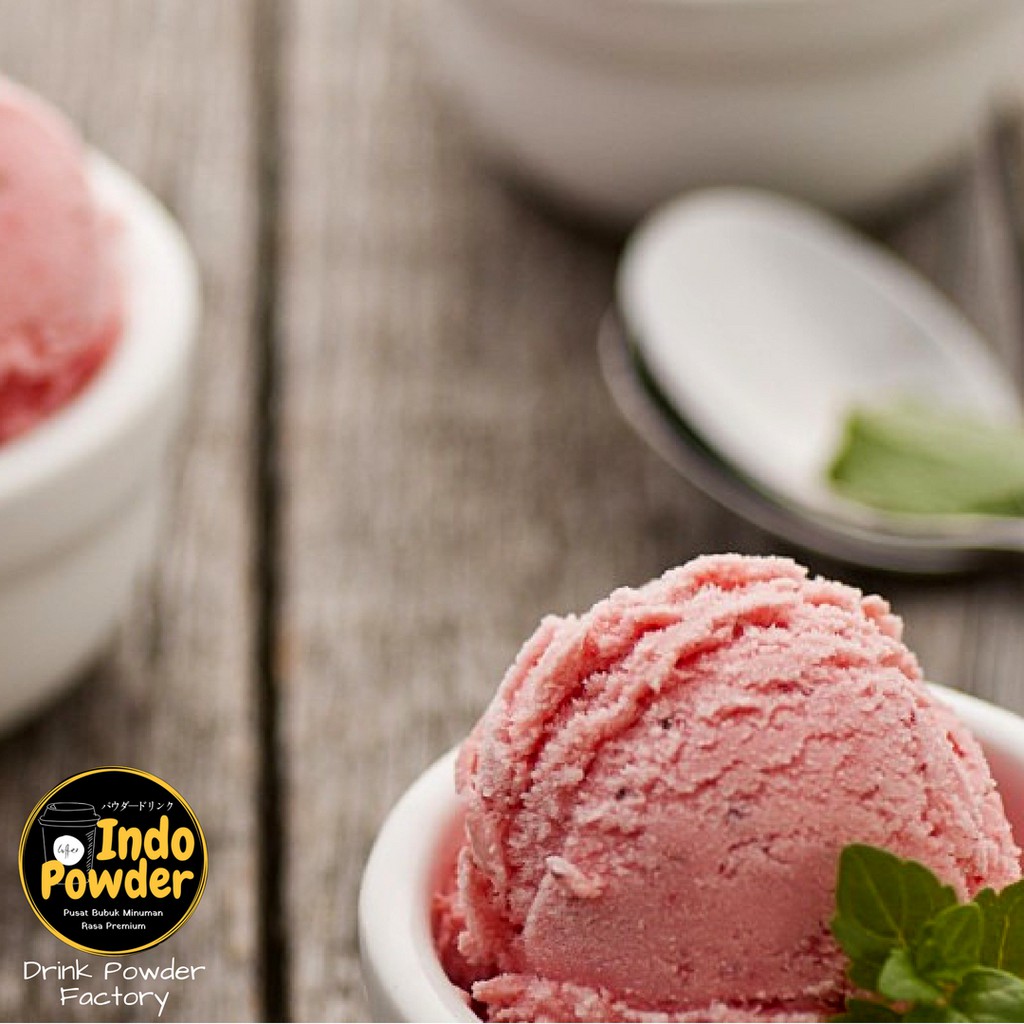 Strawberry ICE CREAM Powder / Bubuk Ice Cream Strawberry