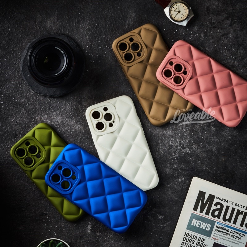 diamond puff case for 12 13 pro max