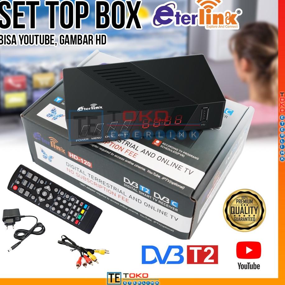 Special Price.. TV Digital Eterlink Brand Set Top Penerima Siaran Full HD/ STB+Wifi / STB Saja - MT7
