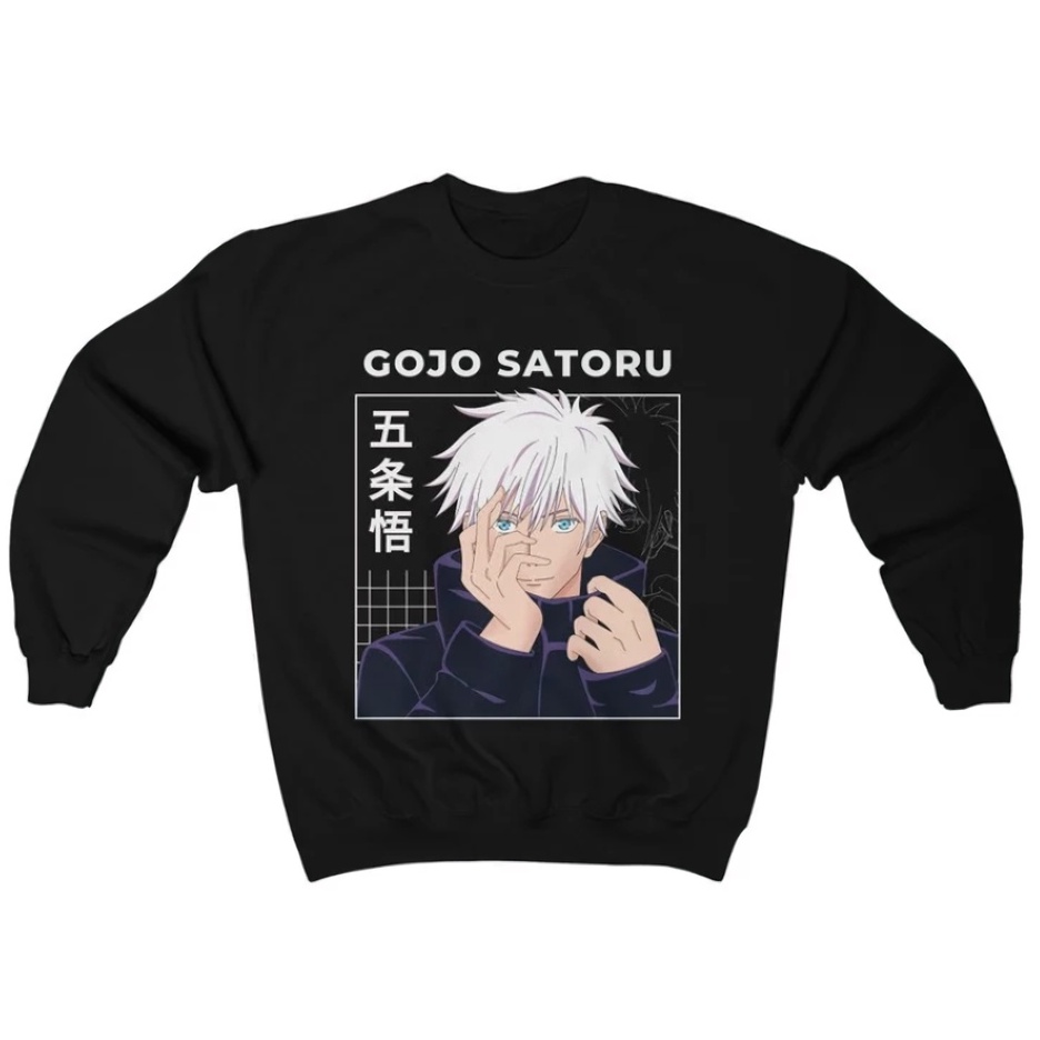 Crewneck Gojo Satoru Classic Anime Manga Jujutsu Kaisen Premium Unisex