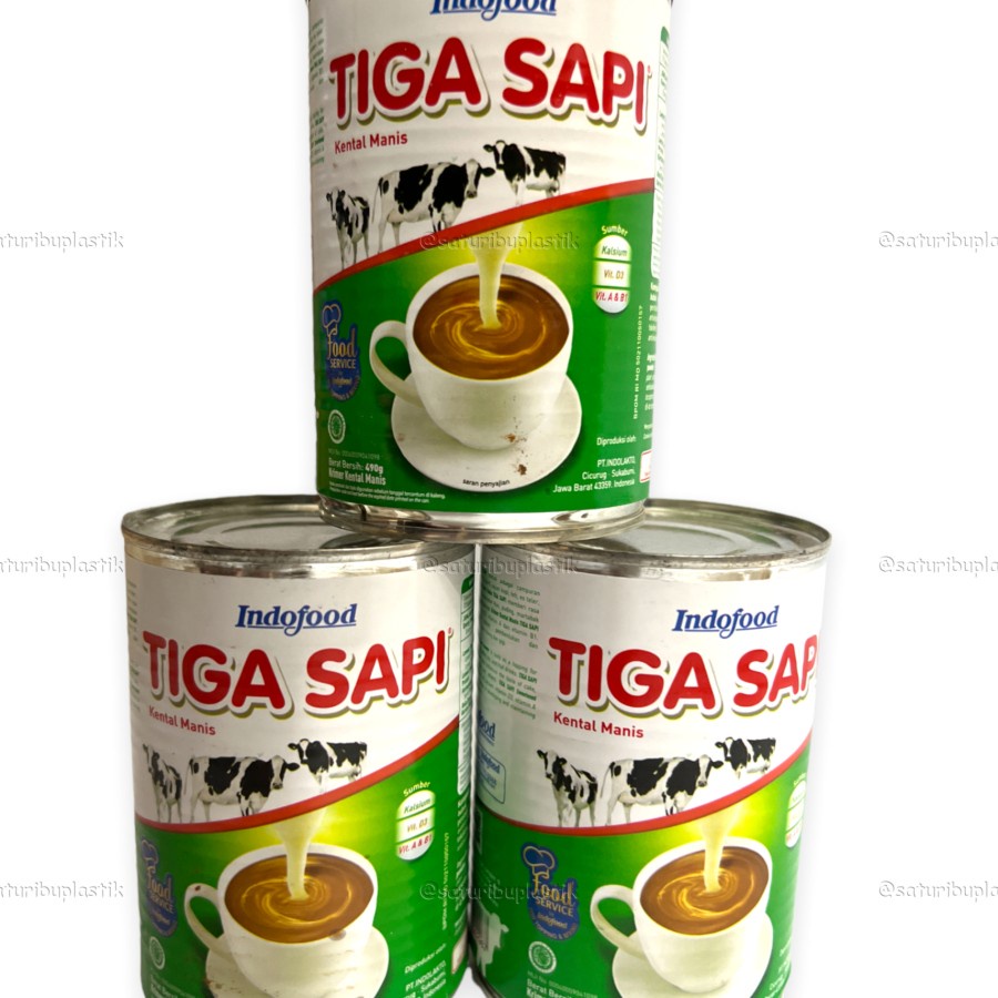 

Susu Tiga Sapi Susu Kental Manis Cap Skm Tiga Sapi 3 Sapi indofood 490gr