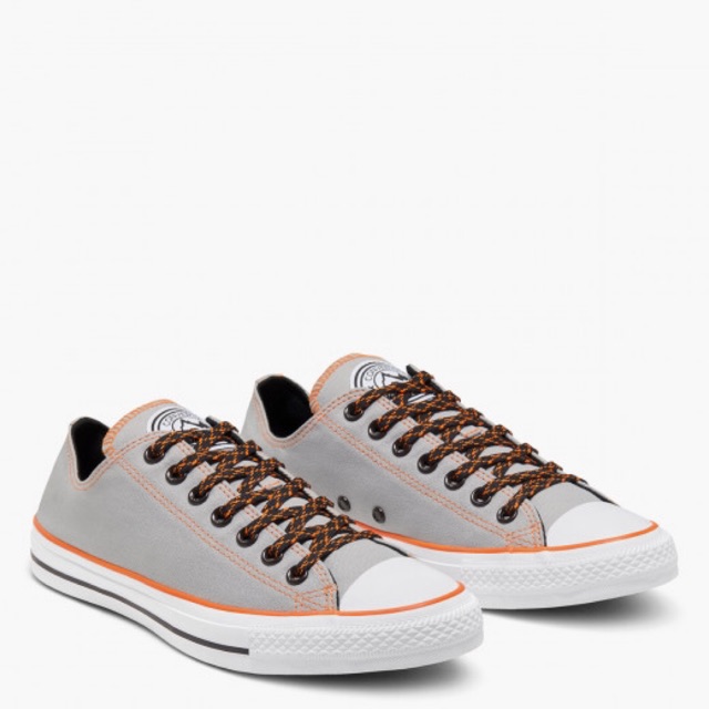 grey and orange converse