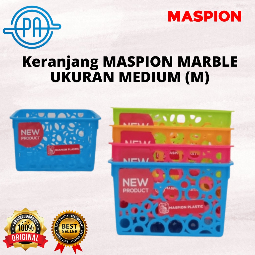 Keranjang Multifungsi / Serbaguna Kotak Marble Basket Maspion Size MEDIUM (M)