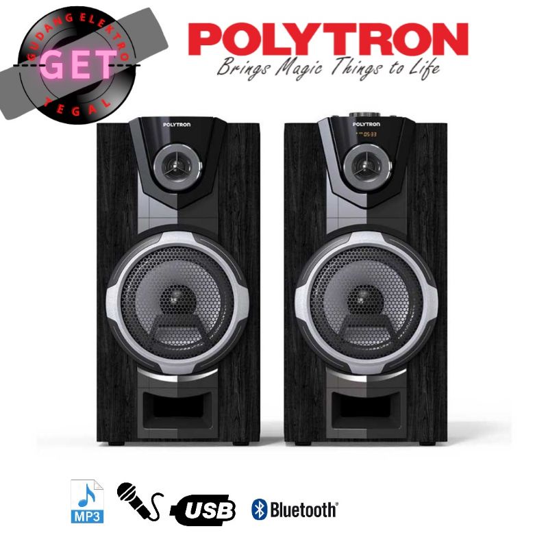 SPEAKER AKTIF MERK POLYTRON [SUPER BASS] (KOTA TEGAL)