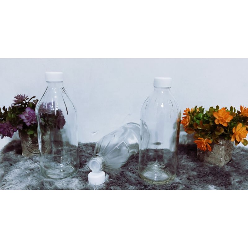 botol kaca 500ml botol kaca polos 500ml botol bening 500ml