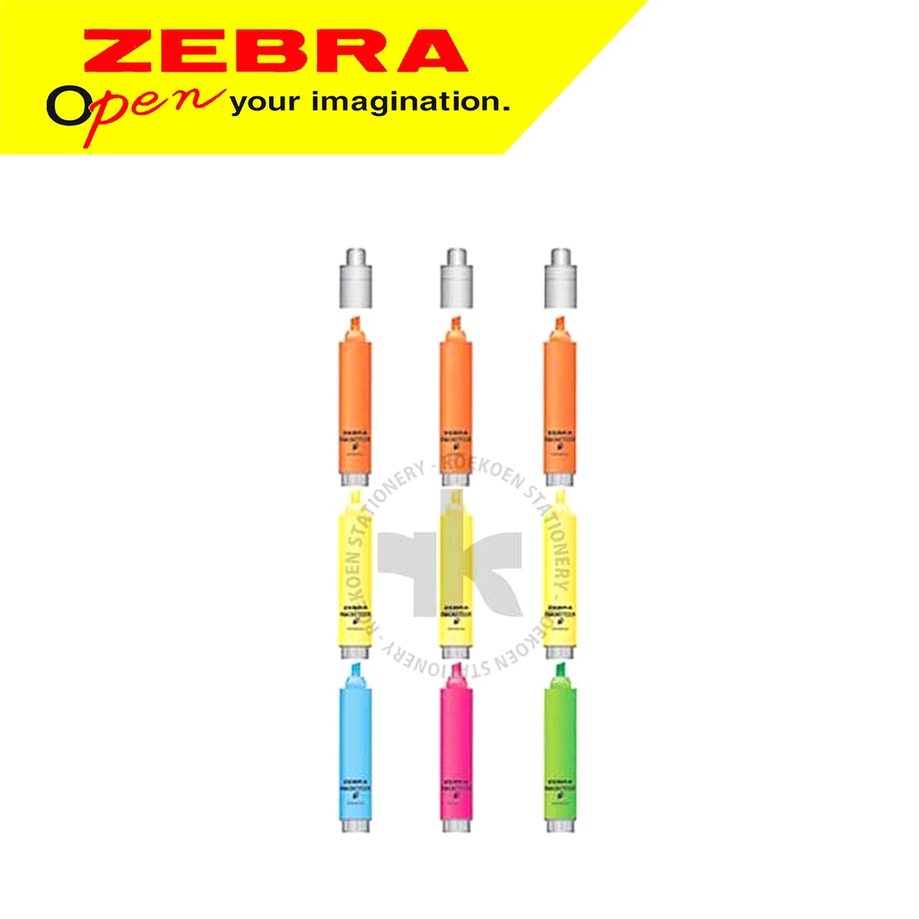 

Zebra Rocketeer Highlighter Panjang 3 Warna