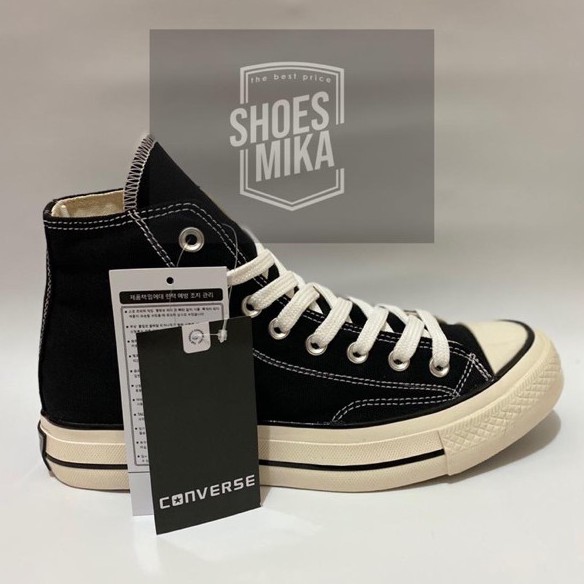 Sepatu Converse 70s High Black White PREMIUM [ BISA COD ]-1