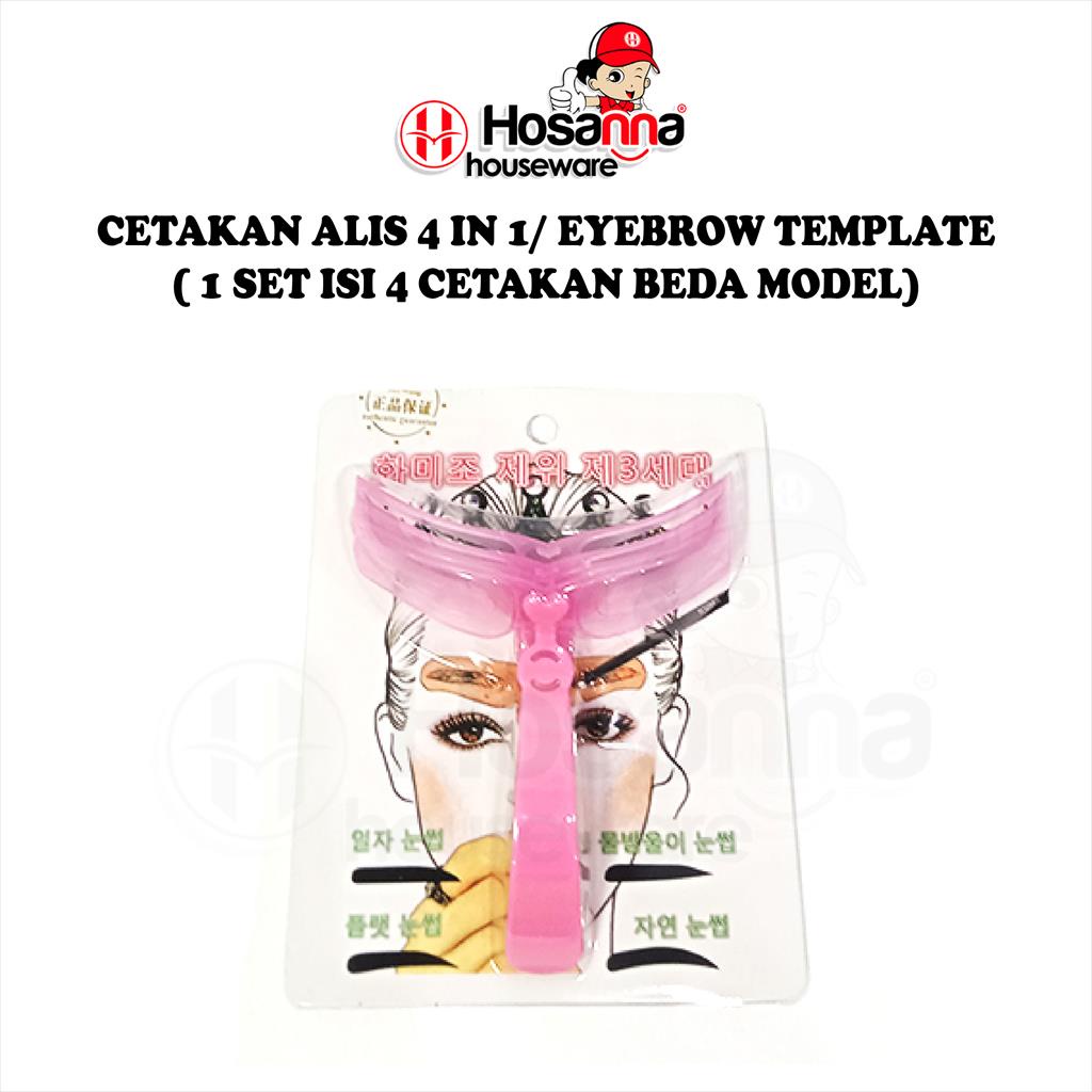 Jual Cetakan Alis 4 In 1 Eyebrow Template Isi 4 Cetakan Beda Model