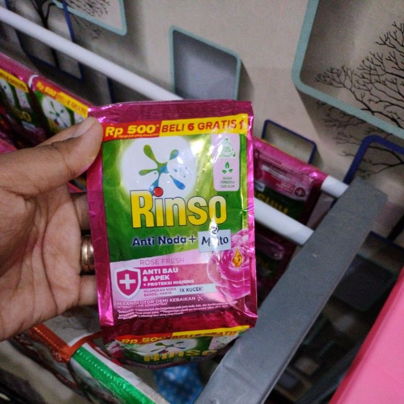 rinso cair renceng 500 an...