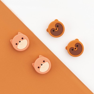 Mousse Bear 4 Penutup Rocker Desain Simulasi Kucing Semangka Untuk Ns Nintendo Switch/Lite