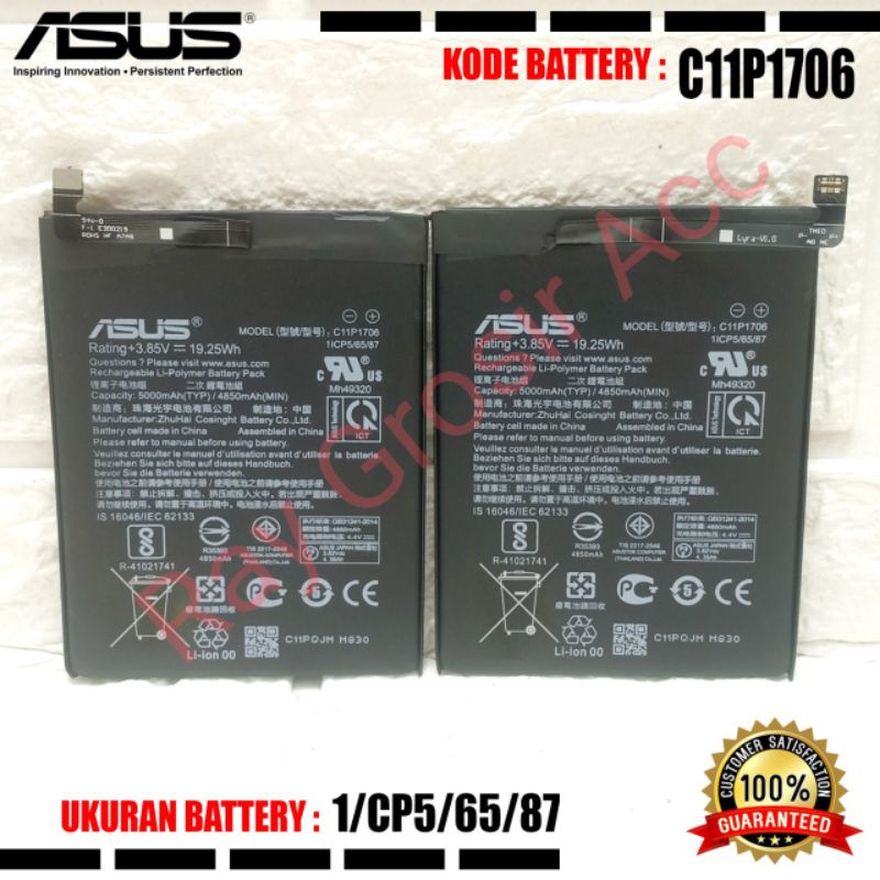 Baterai Original ASUS Zenfone Max Pro M1 ZB601KL X00TD C11P1706