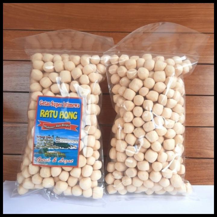 

Kerupuk Getas Asli Ikan Tenggiri Asli Bangka Belinyu 250Gr Ratu Hong