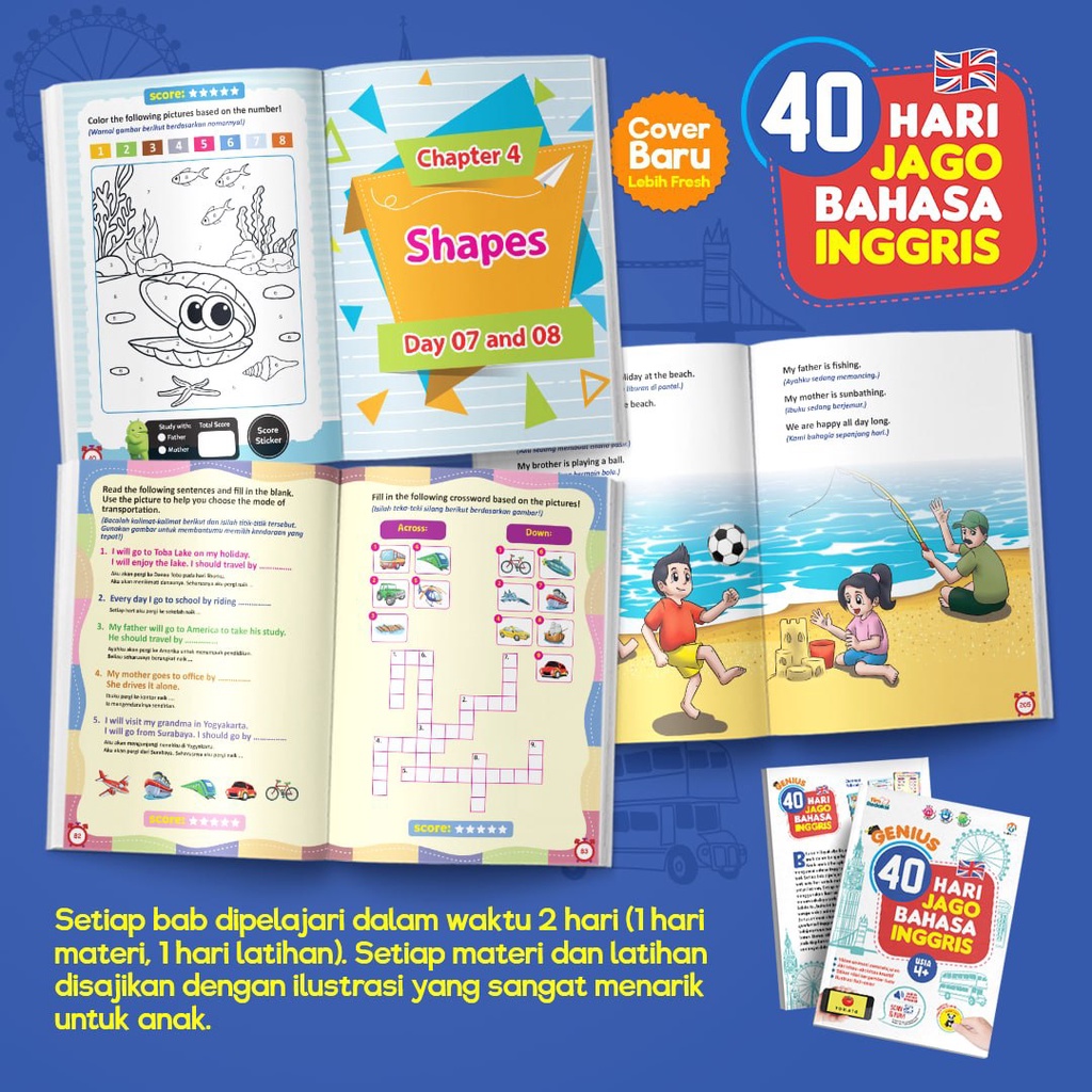 Genius 40 Hari Jago Bahasa Inggris Edisi Baru (Ziyad books)