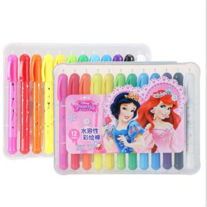 

COLORS MARKERS PRINCESS 12 PCS - SPIDOL WARNA WARNI 12 PCS WARNA DENGAN KUAS CAT AIR