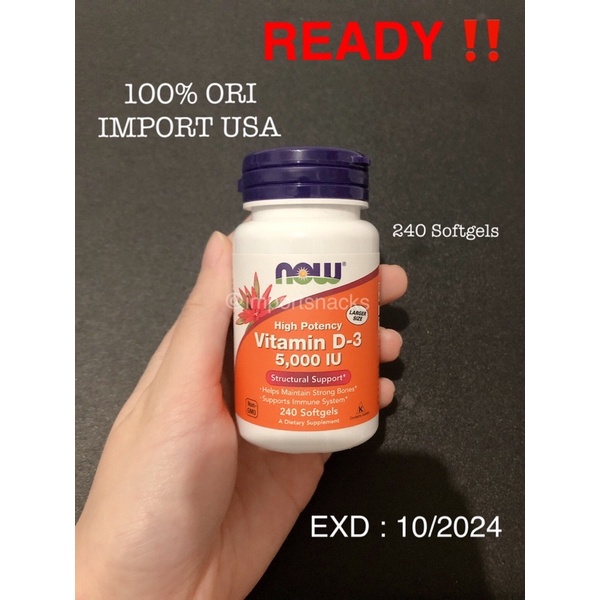

NOW VITAMIN D3 5,000 IU -240