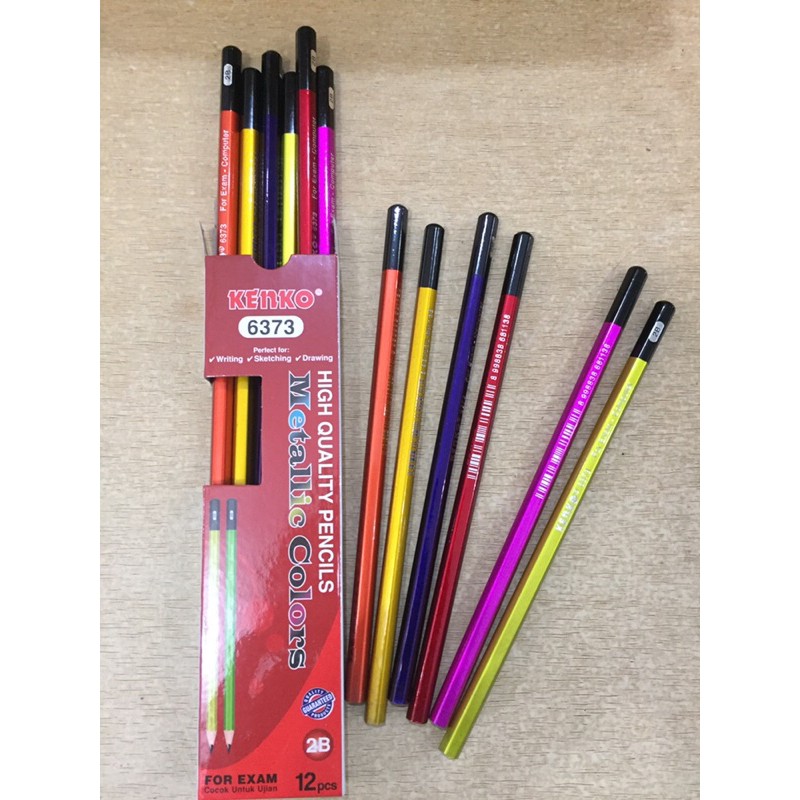 

Pinsil/pensil/pencil Metallic Colors Kenko 2B