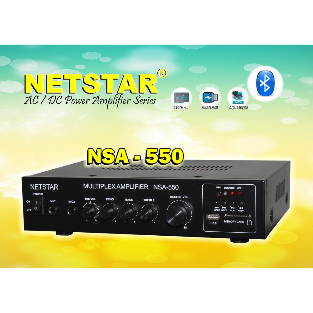 Ampli NSA 550 / Amplifier TOA / Ceiling / Ampli Corong NSA - 550 Power Ampli NSA550 Ampli Bluetooth