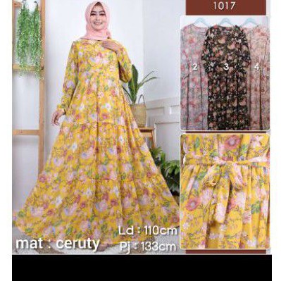 Gamis nagita ceruty premium/ gamis SHR ceruty remium / dress Nagita ceruty