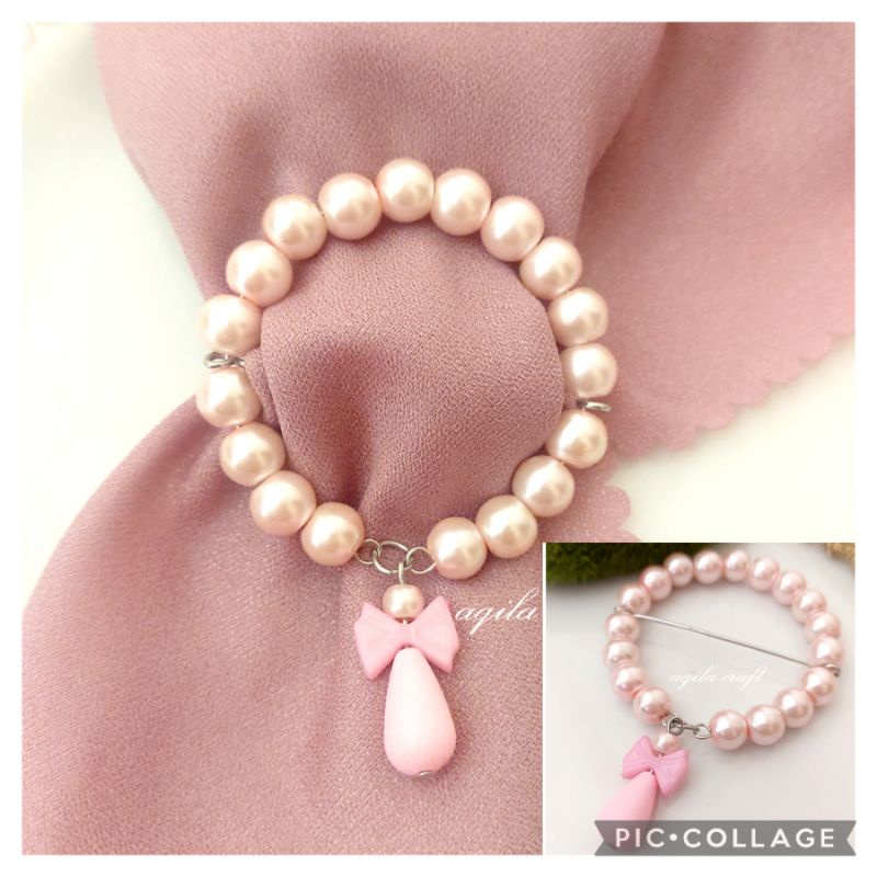 GESPER JILBAB/RING SHALL MUTIARA /RING JILBAB/AKSESORIS JILBAB/GESPER/RING CANTIK / RING KLIP SCARF/HIJAB WANITA/KOLONG JILBAB