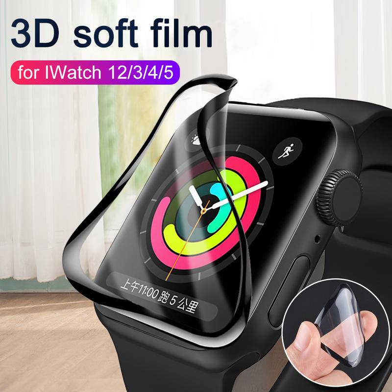 Film Hydrogel 3D Full Cover Pelindung Layar 40MM 44MM 2022 Untuk Apple Watch Seri 8 7 41MM 45MM 40MM 44MM