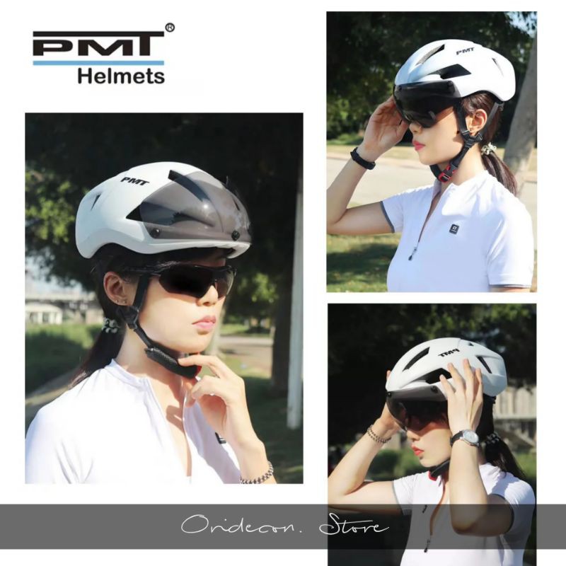 Helm Sepeda Roadbike MTB Sepeda Lipat PMT Helmet Original Cycling Helmet Roadbike Mountain Folding