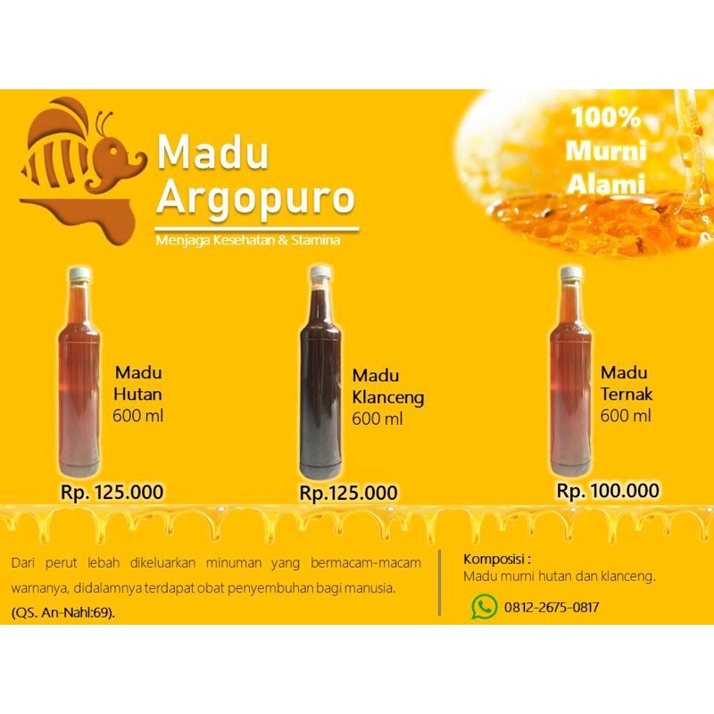 

❤️Aulia❤️ MADU ASLI 100%