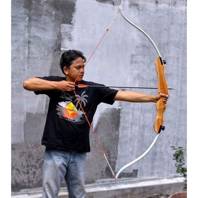 Busur Panah Natural Spesial Dewasa Archery Terlaris