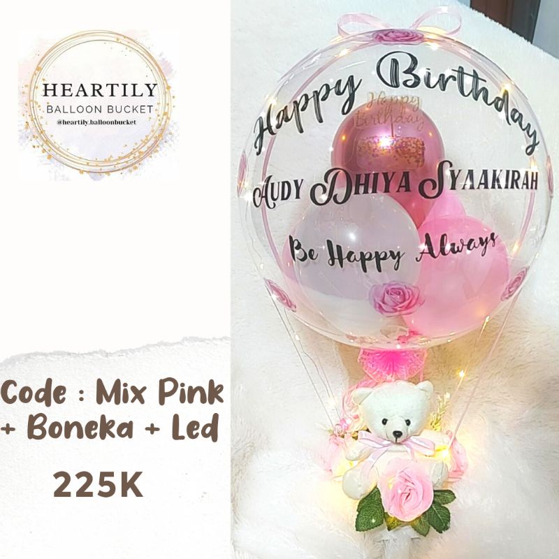 [READY JAKARTA 1HARI JADI] Buket Balon Balloon Bucket Balon Wisuda Snack Balloon Bucket Bunga Snack