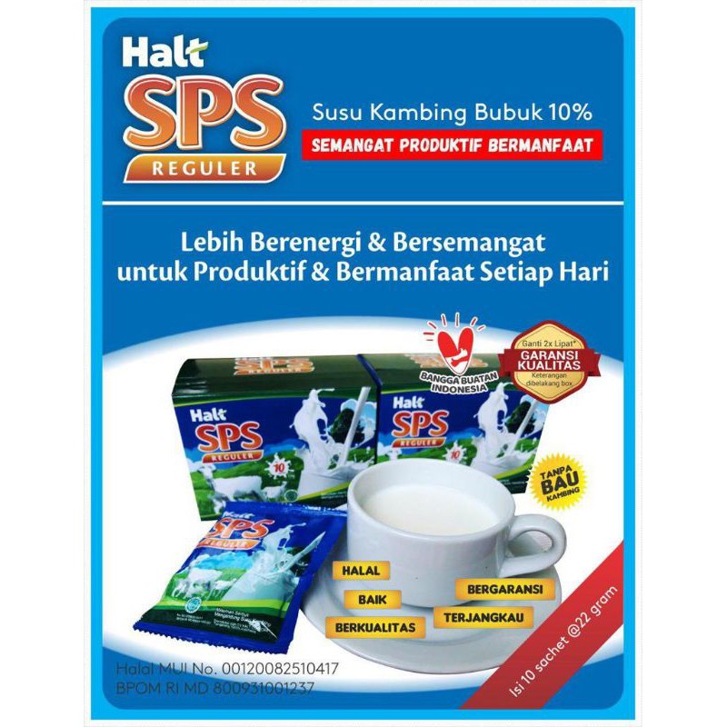 

Susu Kambing Halt SPS kemasan Sachet @22 gram