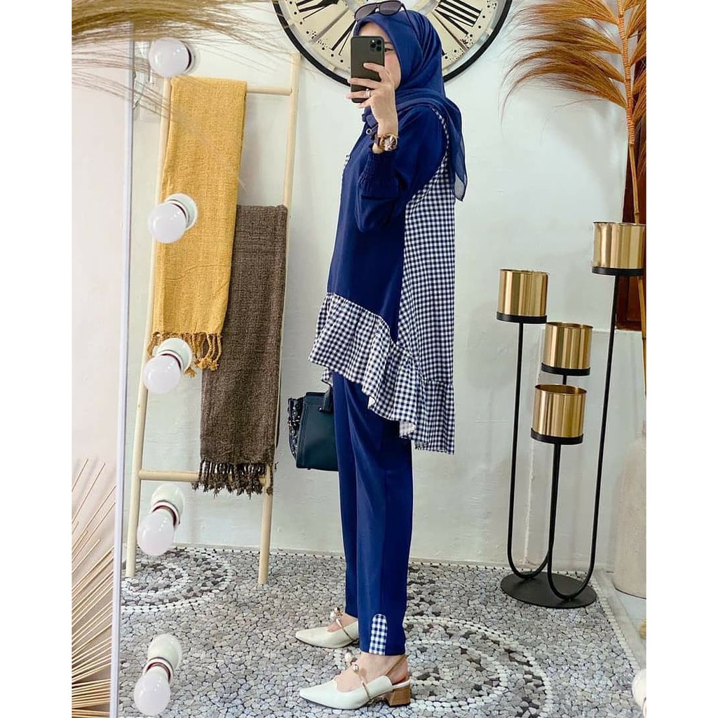 Razeta Set Baju Stelan Wanita Terbaru / Stelan Wanita Muslim / Stelan Murah / Kekinian-4