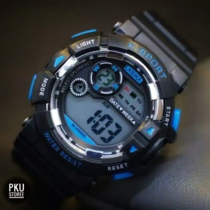 SPORT TERLARIS JAM TANGAN DIGITAL LASIKA ORIGINAL RUBER WATER PROFF MODEL SPORT BISA BAWA RENANG COD