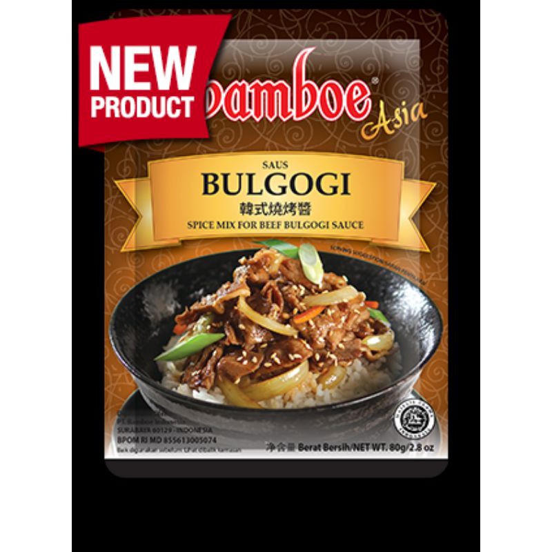 

saus bulgogi bumbu instant bamboe asia
