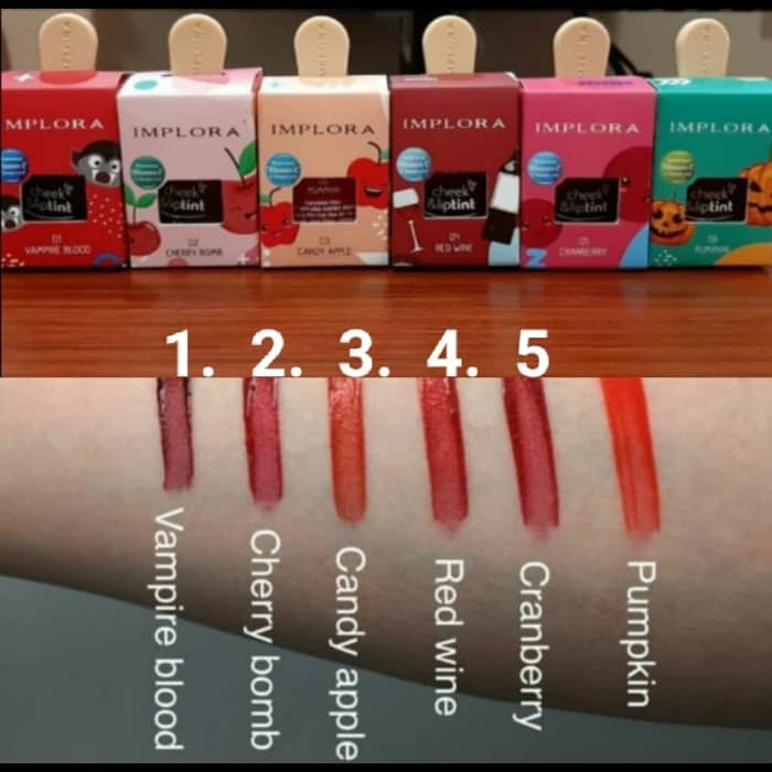 IMPLORA LIPTINT AND CHEEK ORIGINAL - SUDAH BPOM - LIP TINT VITAMIN C | IMPLORA JELLY TINT