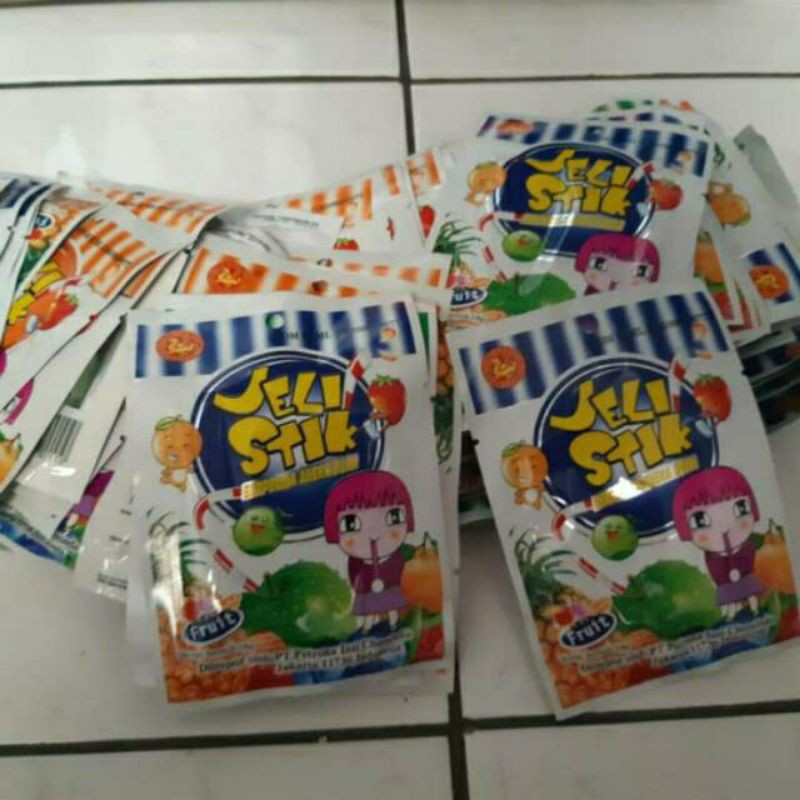 

jelly stick mini 1saset / permen sedotan mini / jelli bentuk sedotan cod termurah