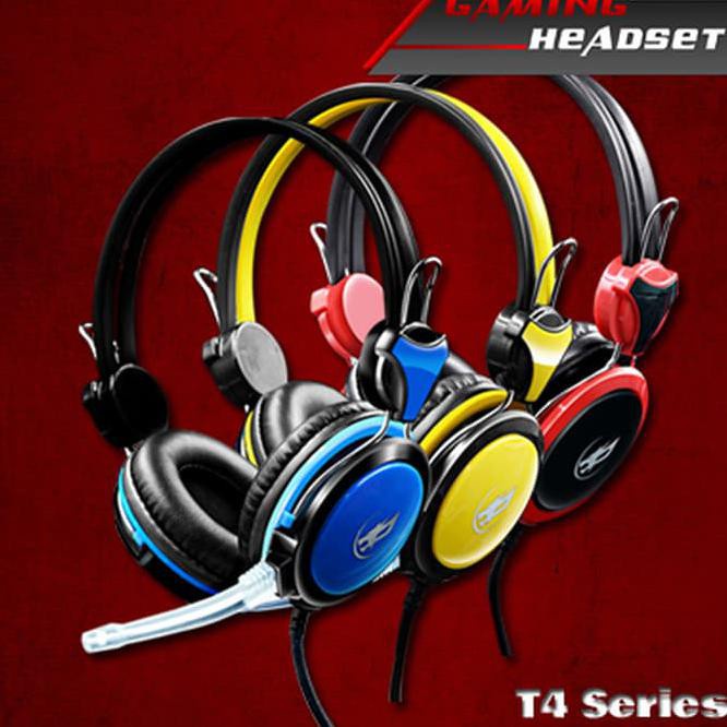 Trend-Headset Gaming Warwolf T4 Original PLUS Splitter Audio