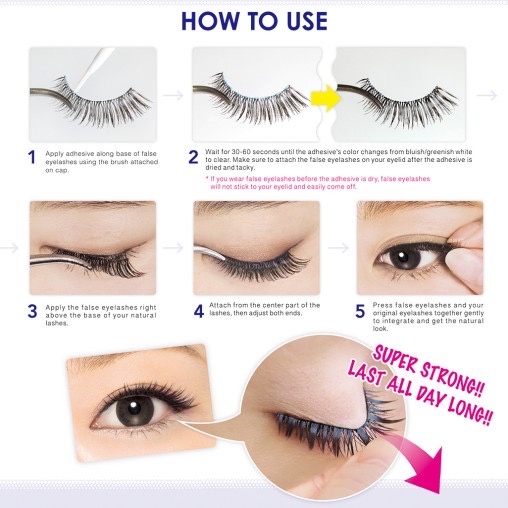 D.U.P Eyelash Glue(Black/Clear/Latex) - Lem Bulu Mata Palsu