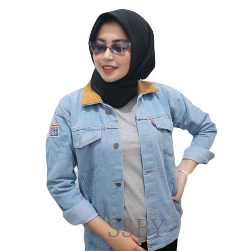 Jaket Dilan Jaket Jeans Jaket Denim Jaket Jumbo XXXL Pria Wanita Cewek Cowok