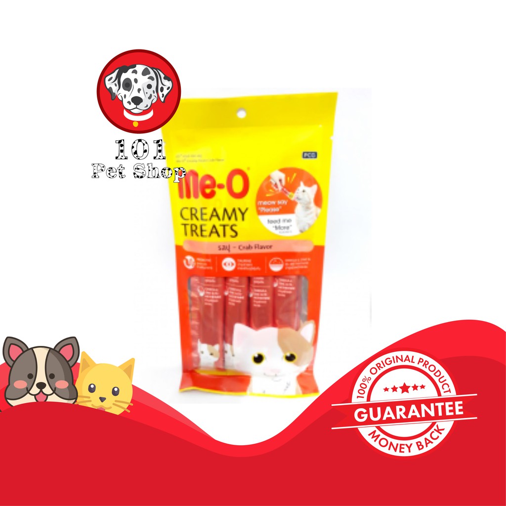 MAKANAN KUCING MEO CREAMY TREATS CRAB FLAVOR 60GR