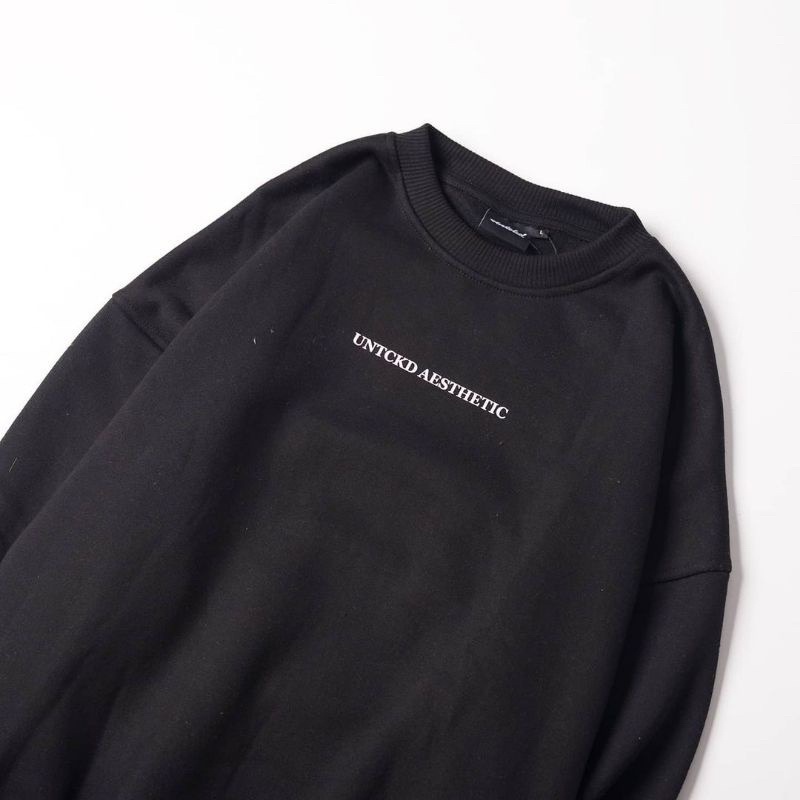 Sweater Crewneck Untckd Oblong Pria wanita Unisex Original Terbaru Aesthetic Ukuran M L XL