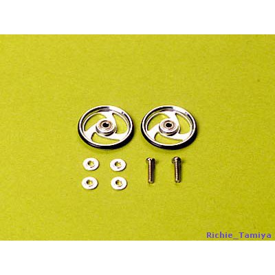 Tamiya 19mm Aluminum Ball Race Rollers (Aero Spoke Type)